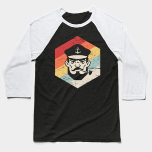 Retro Distressed 70s Boat Captain Baseball T-Shirt